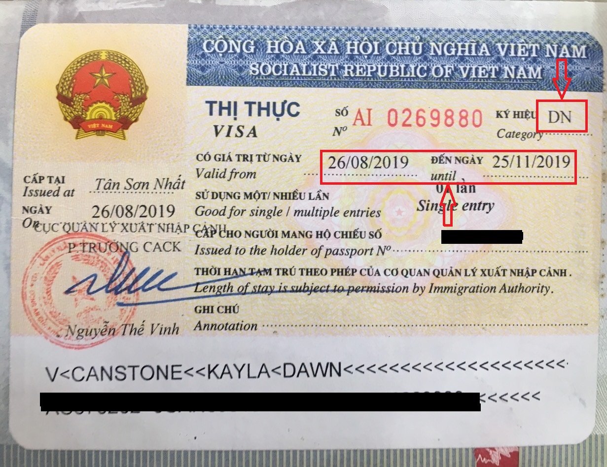 visa làm việc tại Tân Sơn Nhất
