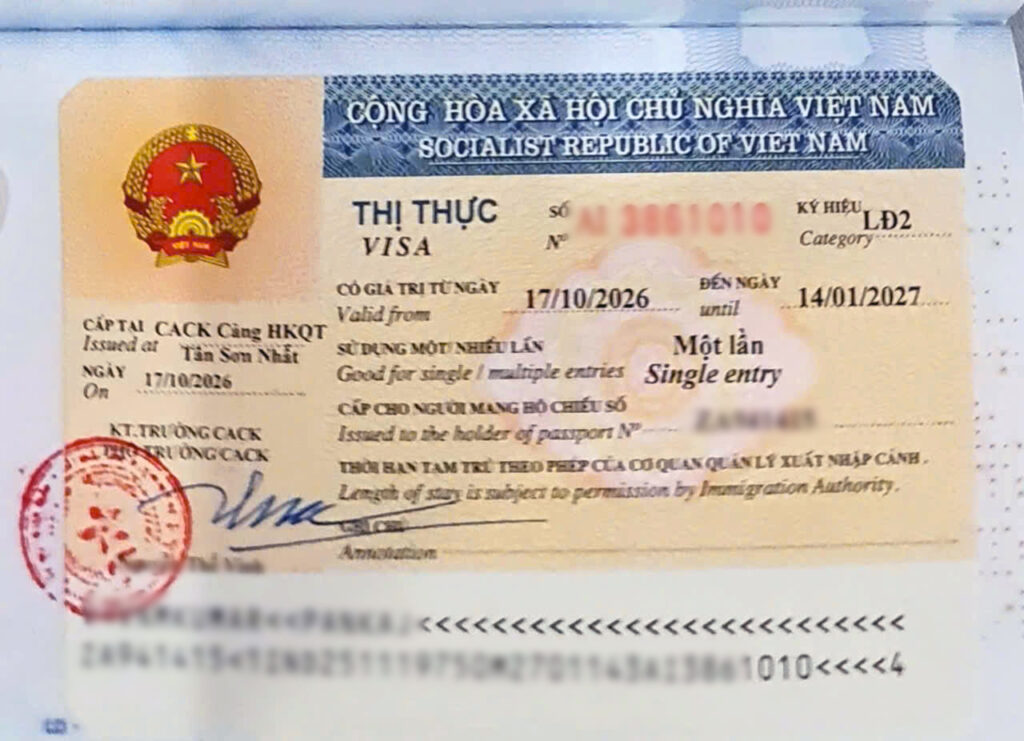 visa Việt Nam cho người Algeria 